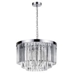 Lampa wisząca Vetro 5 chrom , przeźroczyste szkło  5xE14  LP-2910/5P LIGHT PRESTIGE   