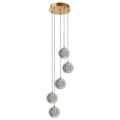 Lampa wisząca Brillant 5 złota LED CCT LP-3303/5P GD
