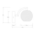 Kinkiet Brillant złoty LED CCT LP-3303/1W GD