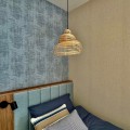 Lampa wisząca rattanowa Shella 40 cm jasne drewno 1xE27 LP-1806/1P 40cm