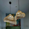 Rattanowa lampa wisząca Shella 60 cm jasne drewno 1xE27  LP-1806/1P 60cm