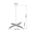 Rattanowa lampa wisząca Raya naturalna 1xE27 LP-2704/1P NT