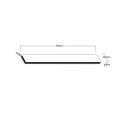 Kinkiet zewnętrzny  Bodo 40 cm czarny IP54 LED CCT do łazienki  LP-789/1W 40 BK
