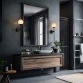 Kinkiet Piruleta czarny IP44 1xG9 do łazienki LP-008/1W BK