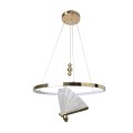 LIGHT PRESTIGE lampa wisząca Marissa Ring złota LED CCT żyrandol LP-2515/1P GD