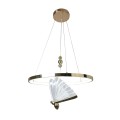 LIGHT PRESTIGE lampa wisząca Marissa Ring złota LED CCT żyrandol LP-2515/1P GD