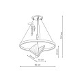 LIGHT PRESTIGE lampa wisząca Marissa Ring złota LED CCT żyrandol LP-2515/1P GD