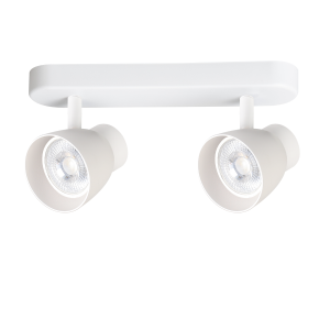 LIGHT PRESTIGE  reflektorki na listwie Dravo 2 spot biały 2xGU10  wymienne LP-9523/2WS WH
