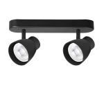 LIGHT PRESTIGE reflektorki regulowane na listwie Dravo 2 spot czarny 2xGU10 wymienne   LP-9523/2WS BK 