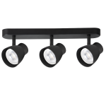LIGHT PRESTIGE reflektorki regulowane na listwie Dravo 3 spot czarny 3xGU10 wymienne LP-9523/3WS BK