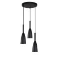 Lampa wisząca SOLIN 3 czarny zwis LP-181/3P BK LIGHT PRESTIGE