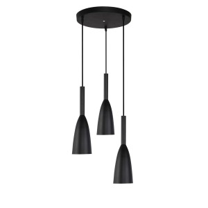 Lampa wisząca SOLIN 3 czarny zwis LP-181/3P BK LIGHT PRESTIGE