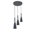 Lampa wisząca SOLIN 3 szary zwis LP-181/3P GR LIGHT PRESTIGE
