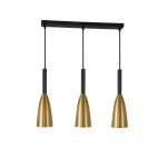 Lampa wisząca SOLIN 3 czarny zwis LP-181/3L GD LIGHT PRESTIGE