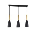 Lampa wisząca SOLIN 3 czarny zwis LP-181/3L BK/GD LIGHT PRESTIGE