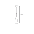 Lampa wisząca SOLIN 1 czarny zwis LP-181/1P BK/GD LIGHT PRESTIGE