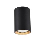 Reflektor NATYNKOWA MANACOR 9 CM - czarny spot LP-232/1D - 90 BK/GD LIGHT PRESTIGE
