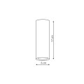 Reflektor NATYNKOWA MANACOR 17 CM - złoty spot LP-232/1D - 170 WH/GD LIGHT PRESTIGE