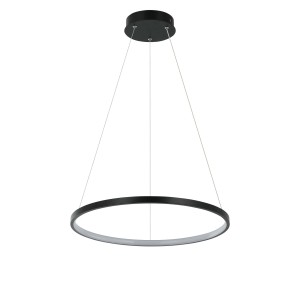 Lampa wisząca RING MAŁA 3000K czarny zwis LP-909/1P S BK LIGHT PRESTIGE