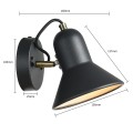 Kinkiet ASTAMA czarny LP-1122/1W BK LIGHT PRESTIGE