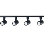 Reflektor ZESTAW OŚWIETLENIA SZYNOWEGO SNOW SET 1F czarny szynowy LP-737 BK SET LIGHT PRESTIGE