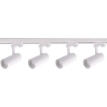 Reflektor ZESTAW OŚWIETLENIA SZYNOWEGO ICE SET 3F biały szynowy LP-732 4W WH SET LIGHT PRESTIGE