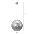 Lampa wisząca PALLA transparentny zwis LP-2844/1P CH LIGHT PRESTIGE