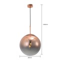 Lampa wisząca PALLA złoty zwis LP-2844/1P MI LIGHT PRESTIGE
