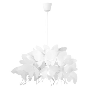 Lampa wisząca FARFALLA biały zwis LP-3439/1P WHITE LIGHT PRESTIGE