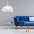 Lampa wisząca FARFALLA biały zwis LP-3439/1P WHITE LIGHT PRESTIGE