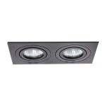 Oprawa podtynkowa METIS 2 czarny oczko LP-2780/2RS BK LIGHT PRESTIGE