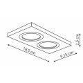 Oprawa podtynkowa METIS 2 czarny oczko LP-2780/2RS BK LIGHT PRESTIGE