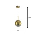 Lampa wisząca PALLA złoty zwis LP-2844/1P S GD LIGHT PRESTIGE