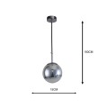 Lampa wisząca PALLA transparentny zwis LP-2844/1P S CH LIGHT PRESTIGE
