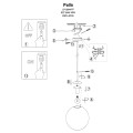 Lampa wisząca PALLA transparentny zwis LP-2844/1P S CH LIGHT PRESTIGE