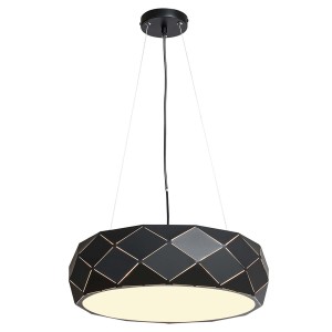 Lampa wisząca REUS czarny zwis LP-8069/1P BK LIGHT PRESTIGE