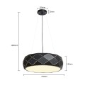 Lampa wisząca REUS czarny zwis LP-8069/1P BK LIGHT PRESTIGE
