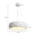 Lampa wisząca REUS biały zwis LP-8069/1P WH LIGHT PRESTIGE