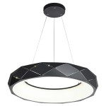 Lampa wisząca REUS 4000K czarny zwis LP-8069/1P LED BK LIGHT PRESTIGE