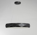 Lampa wisząca REUS 4000K czarny zwis LP-8069/1P LED BK LIGHT PRESTIGE
