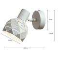 Reflektor REUS biały spot LP-8069/1WS WH LIGHT PRESTIGE