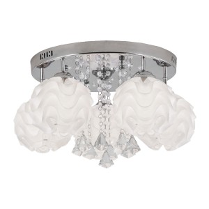 Lampa sufitowa OZDOBNY SADA PLUS srebrny plafon LP-119/5C LIGHT PRESTIGE
