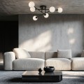 Lampa sufitowa DORADO czarny plafon LP-002/6C BK LIGHT PRESTIGE