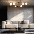 Lampa sufitowa DORADO złoty plafon LP-002/6C LIGHT PRESTIGE
