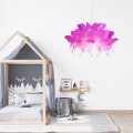 Lampa wisząca FARFALLA CIEMNY RÓŻ różowy zwis LP-3439/1P dark pink LIGHT PRESTIGE