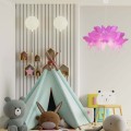 Lampa wisząca FARFALLA CIEMNY RÓŻ różowy zwis LP-3439/1P dark pink LIGHT PRESTIGE