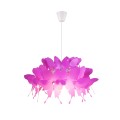 Lampa wisząca FARFALLA CIEMNY RÓŻ różowy zwis LP-3439/1P dark pink LIGHT PRESTIGE
