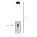 Lampa wisząca SAVONA srebrny zwis LP-707/1P LIGHT PRESTIGE