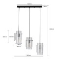 Lampa wisząca SAVONA srebrny zwis LP-707/3L LIGHT PRESTIGE