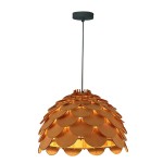 Lampa wisząca BURGO DUŻA drewno zwis LP-101335/1P L LIGHT PRESTIGE